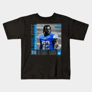 D'andre Swift Paper Poster Kids T-Shirt